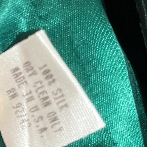 JULIANA COLLEZIONE Women’s Black & Green Formal Party Spaghetti Strap Top Sz-S - Picture 7 of 7